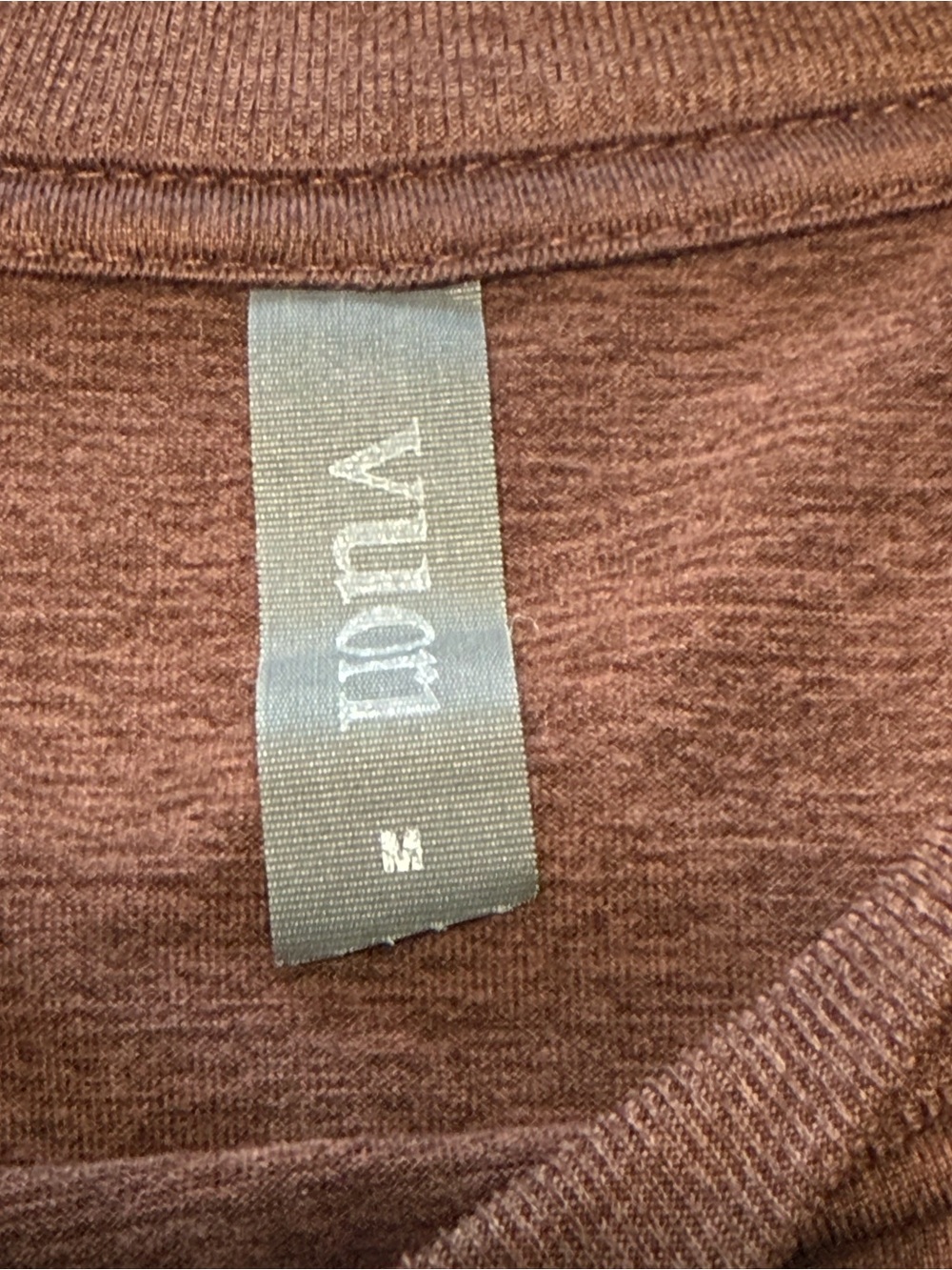 Vuori Daydream Crew Long Sleeve Shirt Size M Brown Heather VW133 - Picture 6 of 12